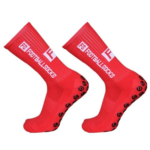 Chaussettes Antidérapantes Football Socks Rouge